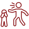 icon depicting violence and abuse